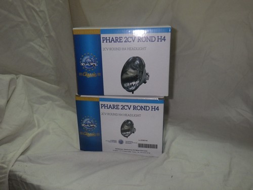 Lot phares 2cv rond h4 - de,