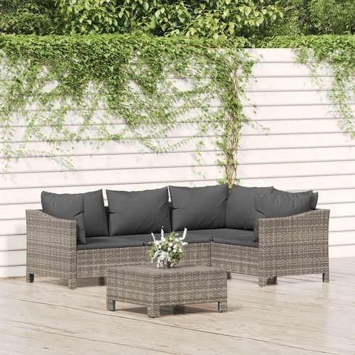 Salon jardin avec coussins - jardin,