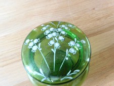 ancienne bonbonnière en verre