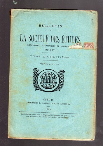 Societe des etudes lot 1893 - des,