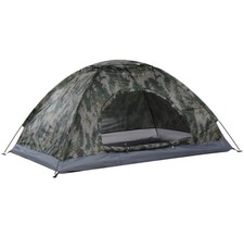 Tente De Camping Ultra Légère Anti-UV Résistante A L’eau Monocouche Camouflage