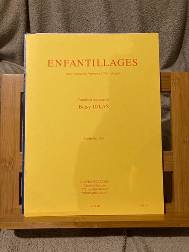 Betsy jolas enfantillages - jolas,