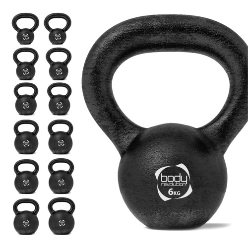 Kettlebell fonte kg base - fonte, 8