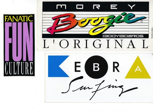 Vintage surf fun stickers - surf, &