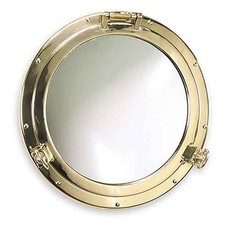 Miroir hublot laiton massif - hublot, en
