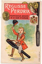 publicité vieux papiers format CPA reglisse perdrix (P51096)