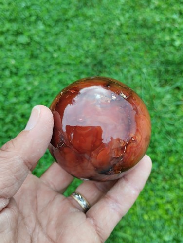 Cornaline forme sphère pierre - sphère,