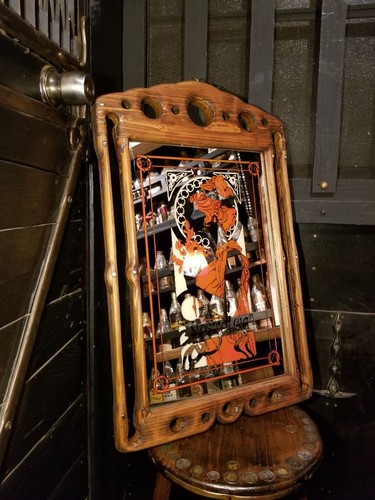 Miroir bois mucha - miroir, nostalgia