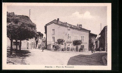 Cpa poncin place - place, du