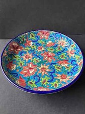 plat Creux faïence Émaux De Longwy /France vintage  objet vitrine collection