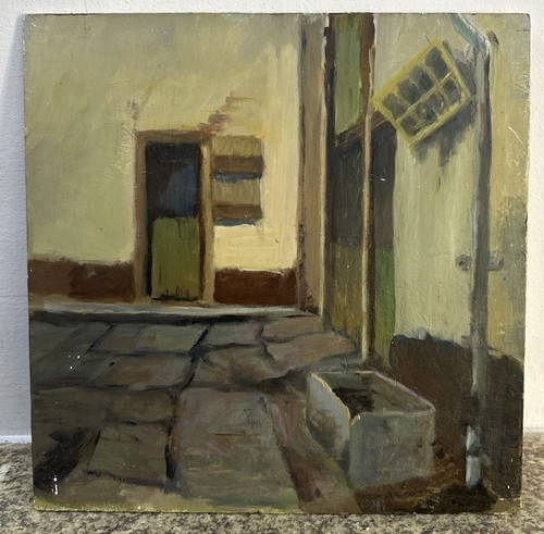 Ancienne huile sur panneau