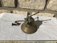 CLOCHE EN BRONZE DE STYLE ANCIEN PORTE PORTAIL AVEC BELLE  RÉSONANCE -