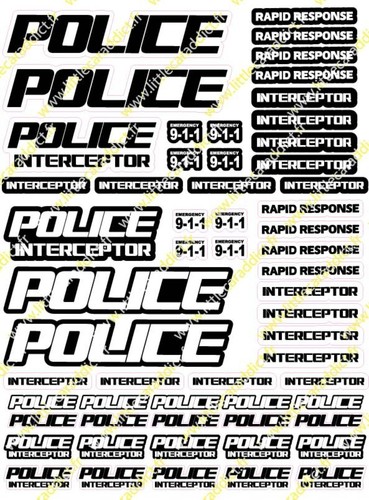 Planche police drift - rc,