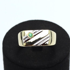 Bague homme deux ors avec - homme,