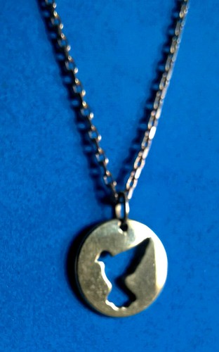 Fin collier pendentif colombe - fin,
