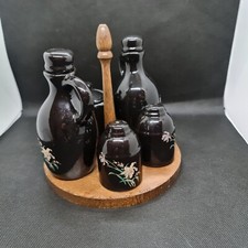 Service à condiments en terre