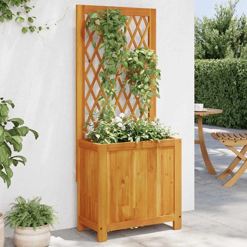 Jardinière avec treillis - avec,