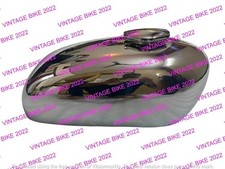 CONVIENT POUR RÉSERVOIR DE CARBURANT CHROMÉ BSA A65 SPITFIRE HORNET 2 GAL +...