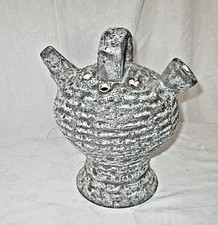 CRUCHE gargoulette  CERAMIQUE VALLAURIS - FAT LAVA ECUME -1950/60-TBE -HAUT 24CM
