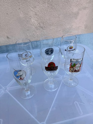 Lot verres bière - de, à