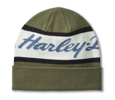 Harley Davidson Beanie Mütze Modèle Hat Knit Oliv #97629-25VM