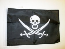 DRAPEAU PIRATE JACK RACKHAM 45x30cm - PAVILLON PIRATES - CORSAIRE 30 x 45 cm hau