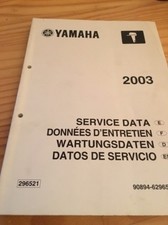 Yamaha moteur hors bord service data données entretien revue technique 2003