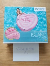 MATELAS GONFLABLE Candy Heart island ILE COEUR INTEX 145 cm x 142 cm piscine mer