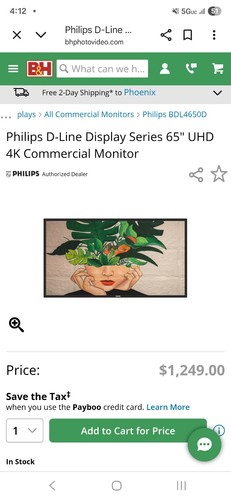 Philips 65bdl4650d - philips,