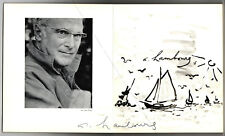 André HAMBOURG. Peintre de la marine. DESSIN ORIGINAL SIGNÉ. 1977.