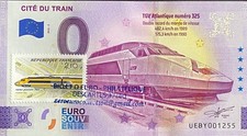 BILLET 0 EURO PHILATHELIQUE CITE DU TRAIN MULHOUSE TGV FRANCE 2022 NUMERO DIVERS