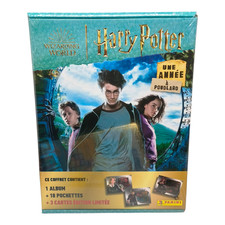 sympa coffret album panini Harry Potter  (  album + 18 pochettes + 3 cartes )