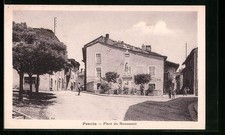 CPA Poncin, Place du Monument 