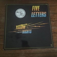 LP 33T FIVE LETTERS "Yellow Nights" ATROPA RECORDS ATR 510350 1980 EX/EX