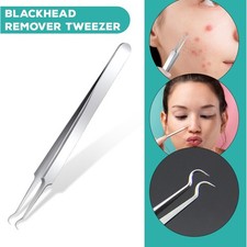 Point Noir Visage Acné Bouton Extracteur de Pince à Épiler Courbe Outil Comédon