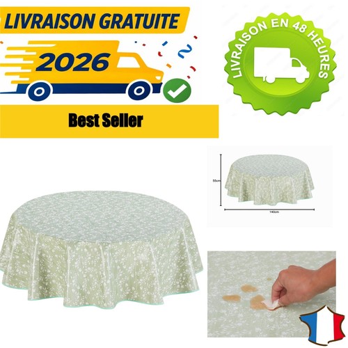 Nappe ronde pvc toile - ronde,