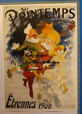 PRINTEMPS GRANDS MAGASINS ETRENNES 1906 publicité advert illustration CHERET