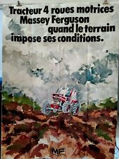 AFFICHE Automobile - MASSEY FERGUSON  TRACTEUR 4 ROUES MOTRICES