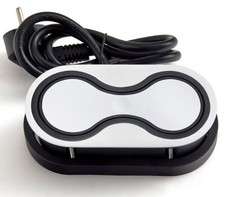 Bloc 2 prises blanc IP44 affleurant a encastrer plan travail