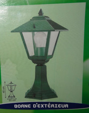 Borne basse d'extérieur éclairage de jardin - Surya - Fréjus - Vert - 100W max