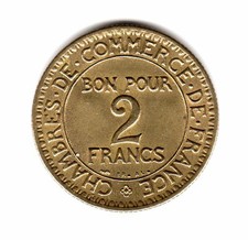 FRANCE : 2 francs 1922 - Chambre de Commerce - br/alu -  Splendide.