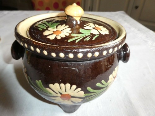 Pot couvert beurier ceramique - couvert,,