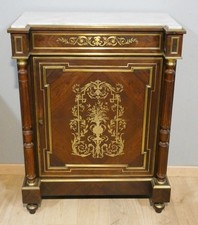 Buffet à hauteur d'appui Napoléon III en palissandre  marqueterie de laiton XIX