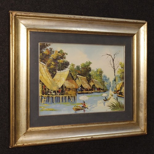 Tableau huile sur - , toile