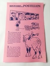BUVARD - HISTOIRE DU POSTILLON - ROSE