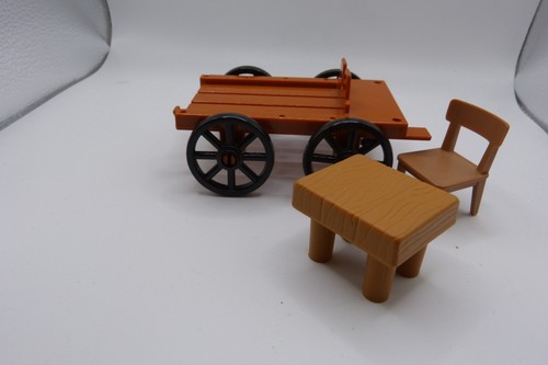 Playmobil charriot 1 table - "playmobil",