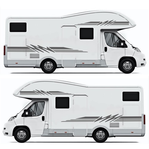 Autocollant pour camping - pour, camping-car