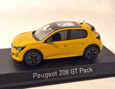 Peugeot 208 GT 2022, Jaune, NOREV 1:43