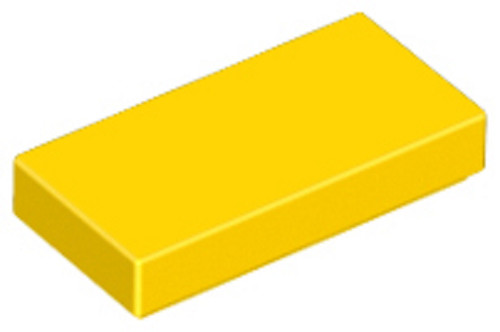 Lego yellow tile - yellow,