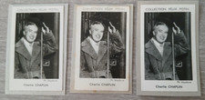 1952  FELIX POTIN 3 x CHARLIE CHAPLIN  Artist actor movie card artiste cinéma